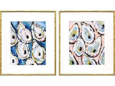 Paragon Naturals Oyster Shells Wall Art Set of 2 PAD32338