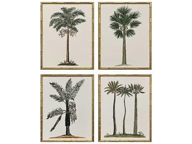 Paragon Florals Contemporary Palm-II Wall Art Set of 4 PAD32353