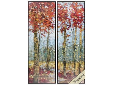 Paragon Landscapes Crimson Woods Wall Art Set of 2 PAD46025