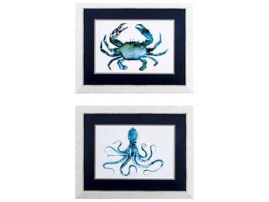 Paragon Waterside Crab Octopus Wall Art Set of 2 PAD46104