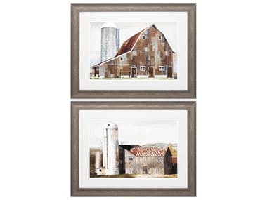 Paragon Farmhouse Barn Silo Wall Art (Set of 2) PAD46124