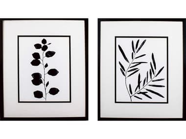 Paragon Florals Leaf Imprint Wall Art Set of 2 PAD46197