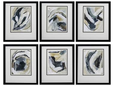 Paragon Abstract Wall Art Set of 6 PAD46211