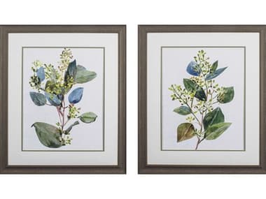 Paragon Florals Seeded Eucalyptus Wall Art Set of 2 PAD46229