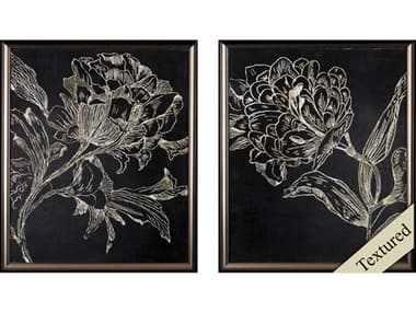 Paragon Florals Golden Folklore Wall Art Set of 2 PAD46264