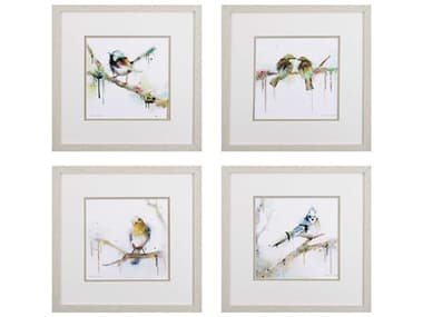 Paragon Florals Birds on Branch Wall Art Set of 4 PAD46272