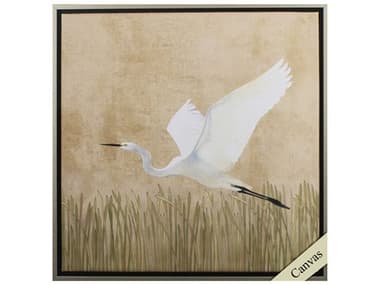 Paragon Florals Egret Alighting-II Canvas Wall Art PAD46296