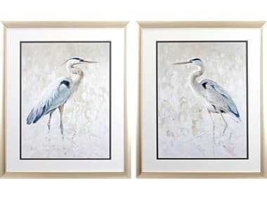 Paragon Waterside Great Blue Heron Wall Art Set of 2 PAD46393