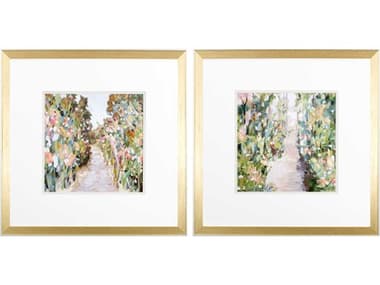 Paragon Florals Flower Garden Path Wall Art Set of 2 PAD46562