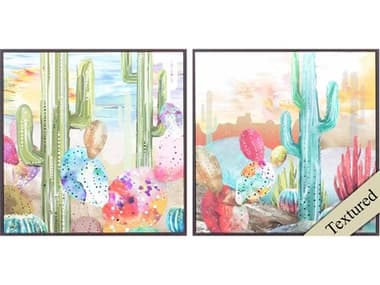 Paragon Landscapes Sunset Cactus Wall Art Set of 2 PAD46565