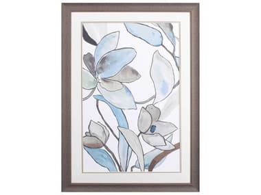 Paragon Florals Blooming Blue Florals-II Wall Art PAD46653