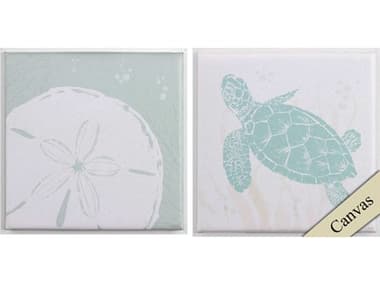 Paragon Waterside Seaside Style-B Canvas Wall Art Set of 2 PAD46846