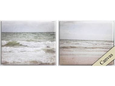 Paragon Waterside Ocean Breeze A Canvas Wall Art Set of 2 PAD46848