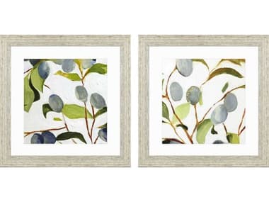 Paragon Florals Olive Branches-I Wall Art Set of 2 PAD47025