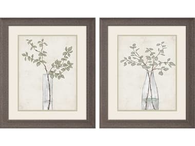 Paragon Florals Serenity Leaves Wall Art Set of 2 PAD47115