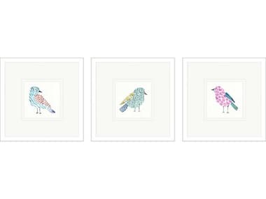 Paragon Conversation Birds-I Wall Art Set of 3 PAD47189