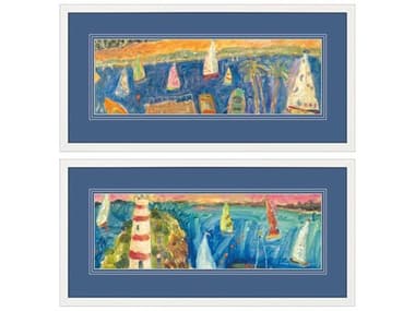 Paragon Sitting on the Dock Wall Art Set of 2 PAD47194