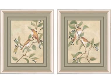 Paragon Songbird Fresco Wall Art Set of 2 PAD47196