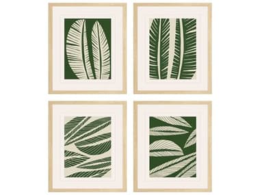 Paragon Tropical Flourish Wall Art Set of 4 PAD47205