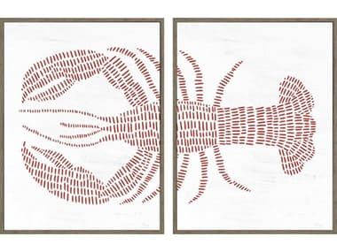 Paragon Spotted Lobster Wall Art Set of 2 PAD47230