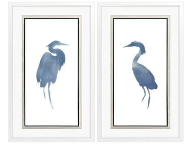 Paragon Animals Heron in Blue Wall Art Set of 2 PAD47307