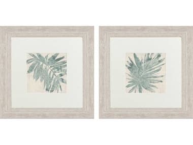 Paragon Florals Burlap Ocean Palm-I Wall Art Set of 2 PAD47309