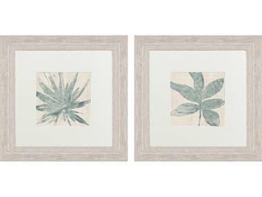 Paragon Florals Burlap Ocean Palm-II Wall Art Set of 2 PAD47310