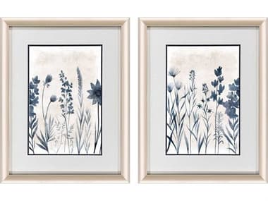 Paragon Florals Blue Dye Wall Art Set of 2 PAD47355