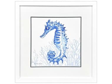 Paragon Animals Indigo Ocean Seahorse Wall Art PAD47385