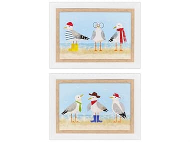 Paragon Animals Sassy Seagull Wall Art Set of 2 PAD47391