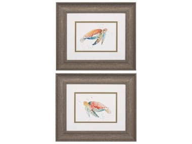 Paragon Waterside Sea Turtle Wall Art Set of 2 PAD48009