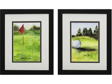 Paragon Sporting Tee Off Time-A Wall Art Set of 2 PAD48045