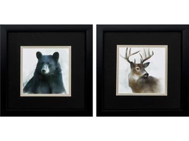 Paragon Animals Bear Deer Wall Art Set of 2 PAD48078