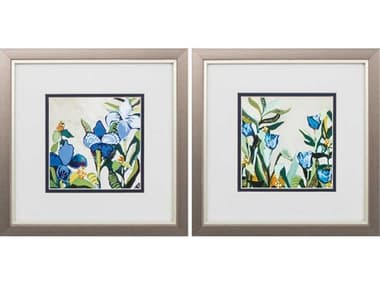 Paragon Florals Summer Morning Blooms Wall Art Set of 2 PAD48087