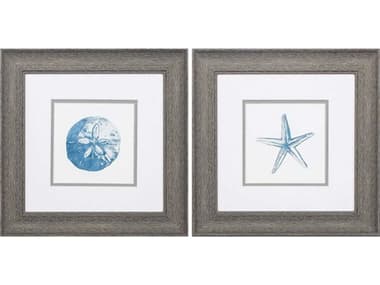 Paragon Waterside Sand Dollar Starfish Wall Art Set of 2 PAD48088