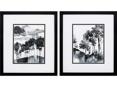 Paragon Abstract Ink Wash Trees Wall Art Set of 2 PAD48119