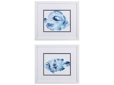 Paragon Waterside Blue Ocean Fish-A Wall Art Set of 2 PAD48141