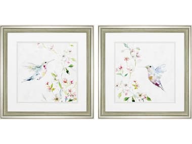 Paragon Florals Hummingbird Wall Art Set of 2 PAD48195