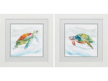 Paragon Waterside Turtle Tropics Wall Art Set of 2 PAD48197