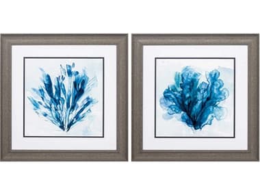 Paragon Waterside Coastal Coral Wall Art Set of 2 PAD48203