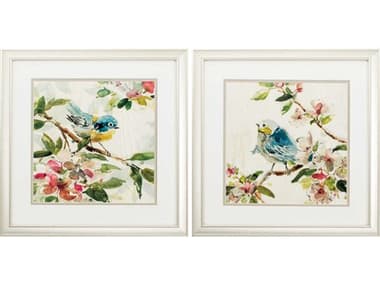 Paragon Florals Birds and Blossoms Wall Art Set of 2 PAD48209