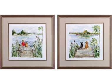 Paragon Waterside Lake Wall Art Set of 2 PAD48231