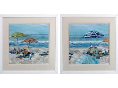 Paragon Waterside Sunny Beach Time Wall Art Set of 2 PAD48234