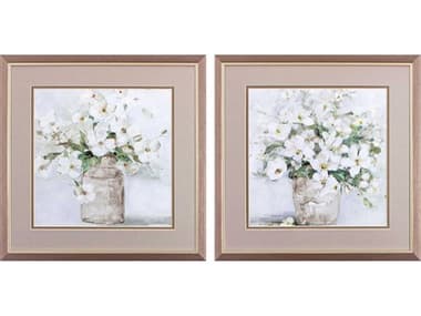 Paragon Florals Spring Cottage Blooms Wall Art Set of 2 PAD48237