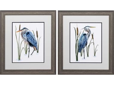 Paragon Waterside Beside The Lake Wall Art Set of 2 PAD48253