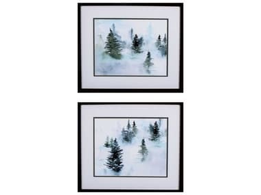 Paragon Landscapes Foggy Evergreens Wall Art Set of 2 PAD48268