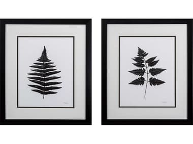 Paragon Florals Black Pressed Fern Wall Art Set of 2 PAD48271