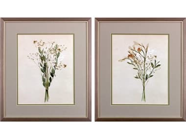 Paragon Florals Vintage Dried Bunch Wall Art Set of 2 PAD48284