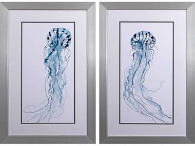 Paragon Waterside Deep Sea Jelly Wall Art Set of 2 PAD48350