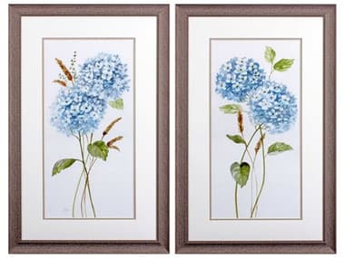 Paragon Florals Petite Blue Hydrangea Wall Art Set of 2 PAD48352